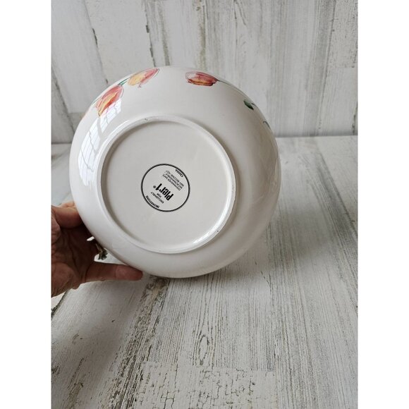 Pier 1 tulip serving bowl salad spring ironstone - Picture 4 of 7